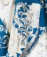 参列振袖[片身替わり]白×青・白バラにシルバーの唐草文様[身長165cmまで]No.1057